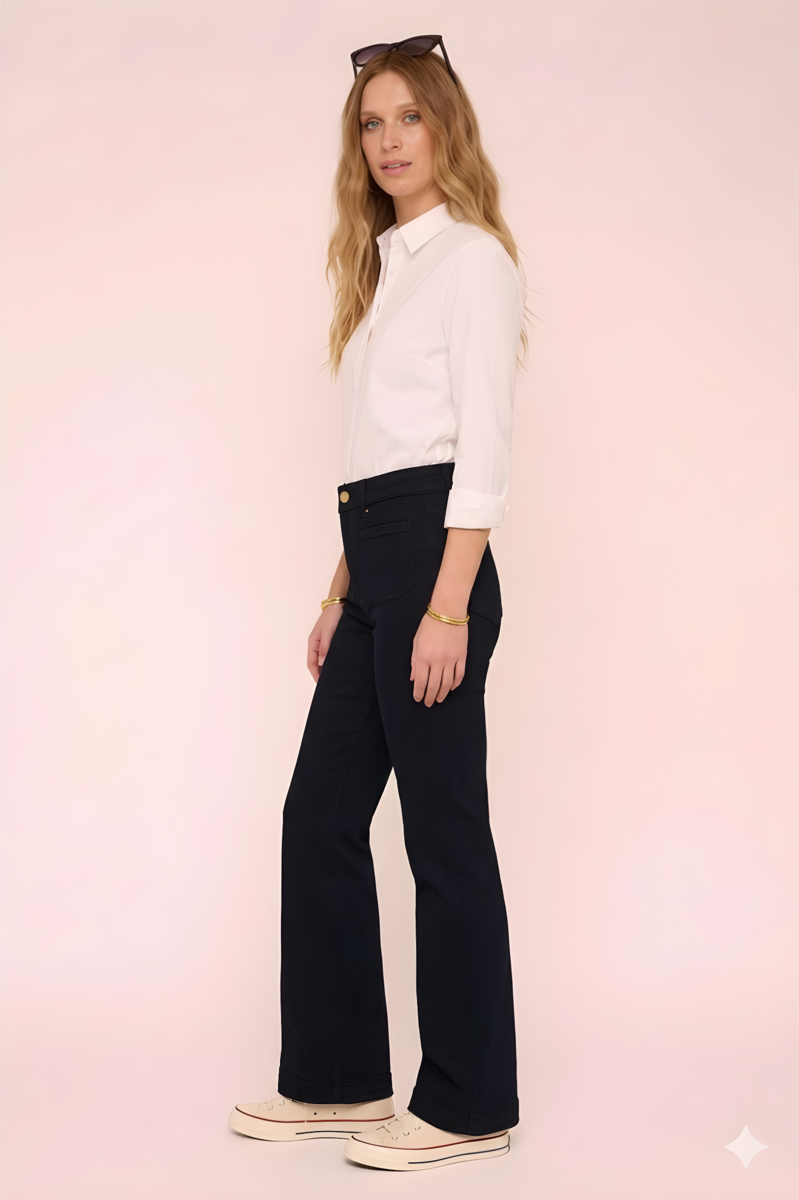 PANTALÓN BASTILLE SUPER STRETCH COLOR NEGRO 1